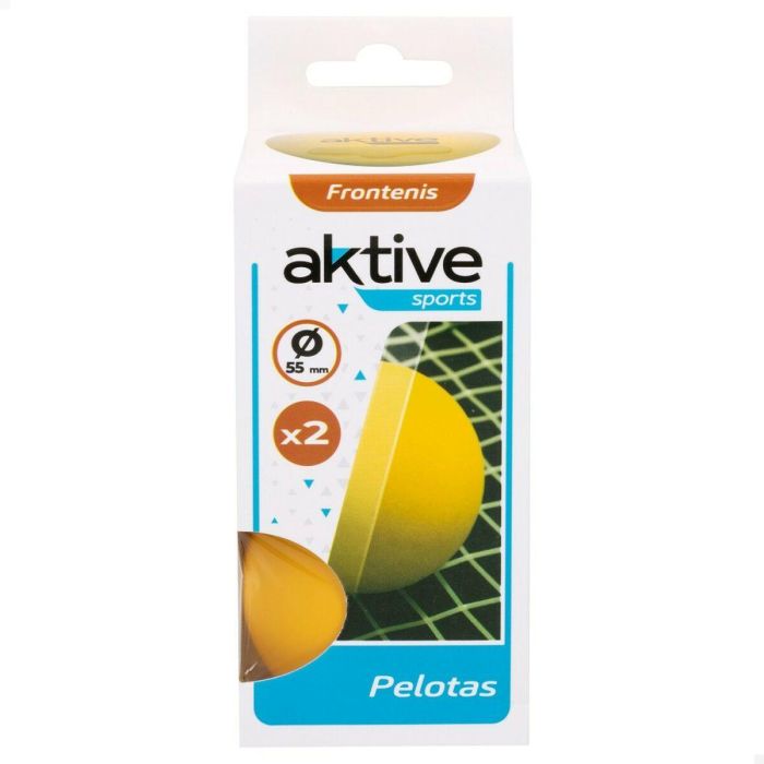 Pelota de Frontenis Aktive Ø 55 cm 12 Unidades 2 Piezas 1