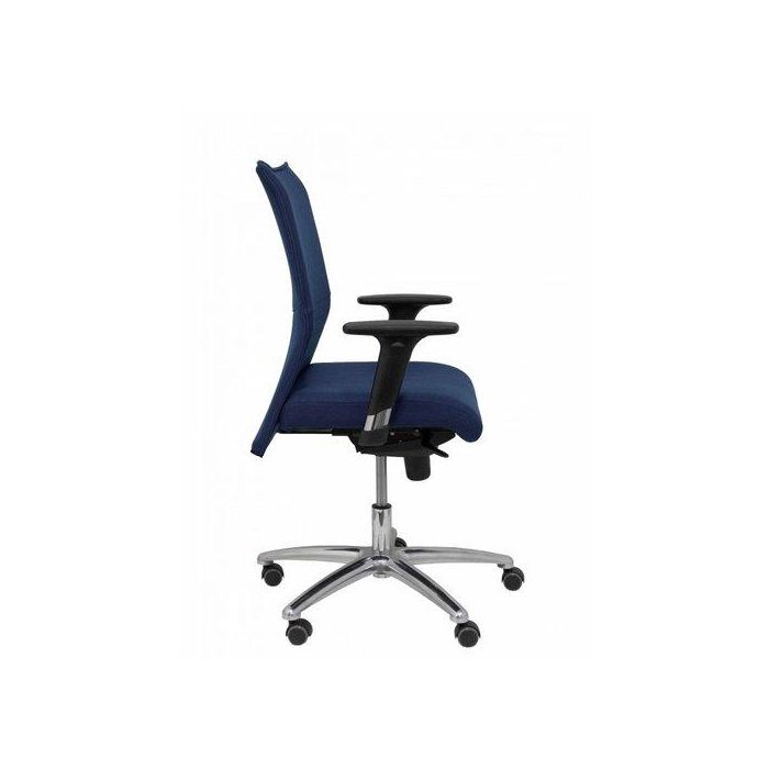 Silla Piqueras Y Crespo Albacete Confidente Brazos Cromados Regulables Mecanismo Sincro Asiento Y Respaldo Tapizado Bali Azul Marino