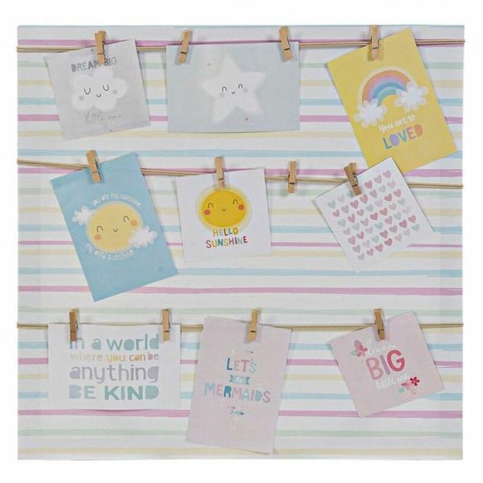 Portafotos Baby DKD Home Decor Multicolor 2 x 50 x 50 cm