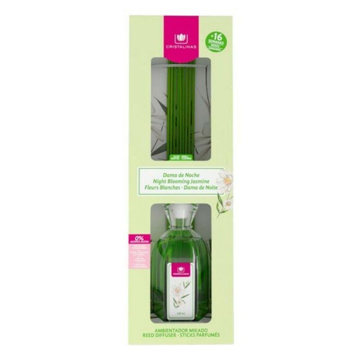 Cristalinas Mikado 0% Dama de Noche Ambientador Líquido 180 ml 1