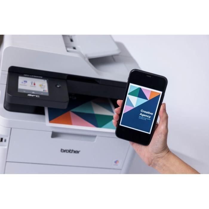 Brother MFC-L3760CDW - Equipo Multifunción Láser Color, WiFi, Doble Cara Automático, Pantalla Táctil 5