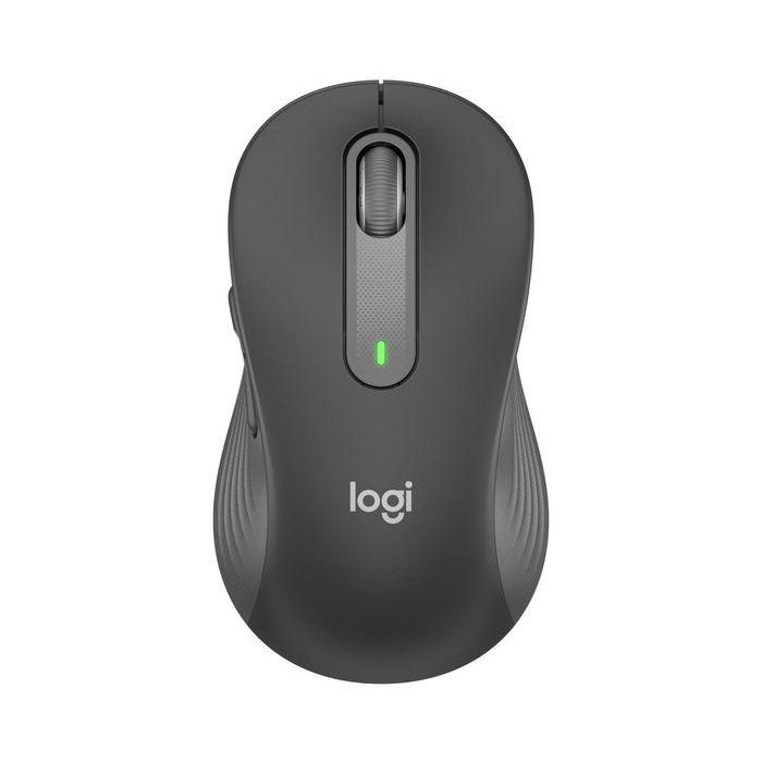 Logitech Signature M650 L For Business - Ratón Inalámbrico Silencioso y Ergonómico para Manos Grandes Diestros con SmartWheel, Bluetooth y Receptor USB Logi Bolt, Grafito