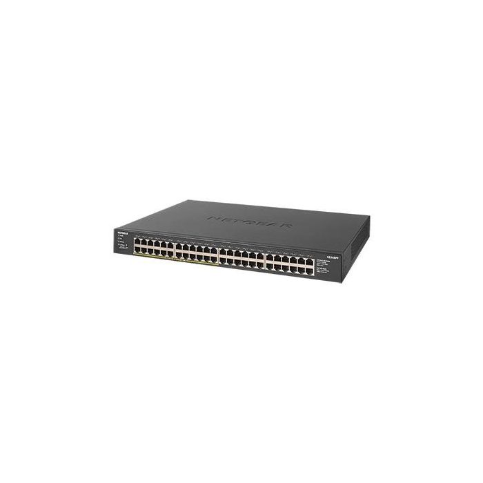 NETGEAR GS348PP-100EUS Switch 48x Gigabit Ethernet PoE No Administrado Montaje en Rack Full Duplex Stackable 2