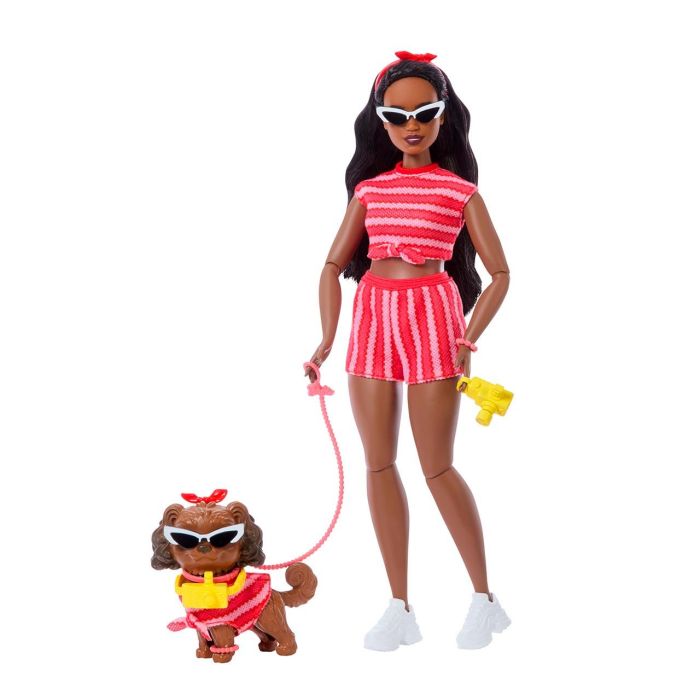 Barbie Twinning Looks Afroamericana C/ Perro Jfp37 Mattel 0 Barbie Twinning Looks Afroamericana C/ Perro Jfp37 Mattel 0