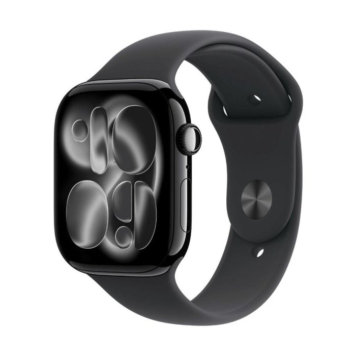 Apple Watch S11 Aluminium 42mm Diamantschwarz con correa Sportband schwarz S/M 16 Apple Watch S11 Aluminium 42mm Diamantschwarz con correa Sportband schwarz S/M 16