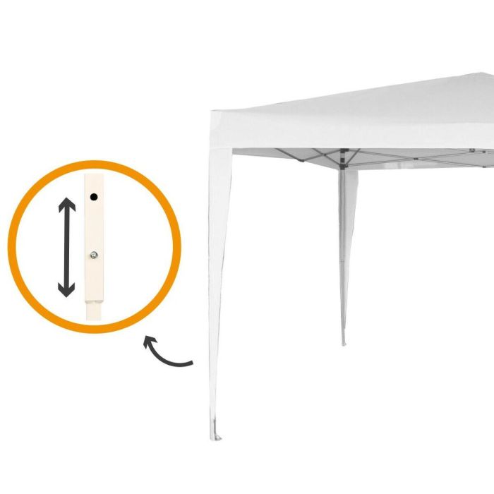 Cenador Aktive 300 x 250 x 300 cm Acero Blanco Plástico 1 Cenador Aktive 300 x 250 x 300 cm Acero Blanco Plástico 1