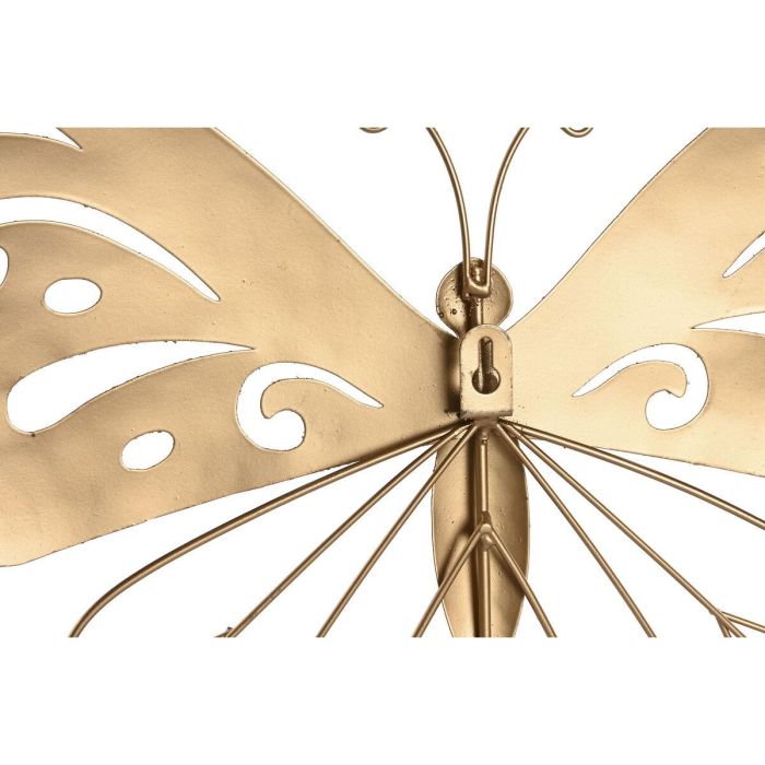 Decoración de Pared Home ESPRIT Dorado Mariposa 43 x 2 x 33 cm (4 Unidades) 1 Decoración de Pared Home ESPRIT Dorado Mariposa 43 x 2 x 33 cm (4 Unidades) 1