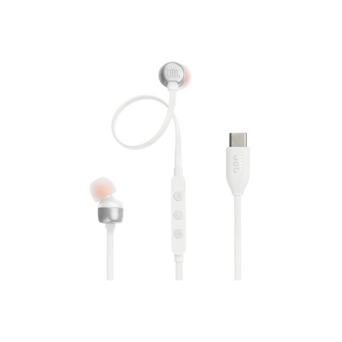 Auriculares Intrauditivos JBL Tune 310C/ con Micrófono/ Blancos Auriculares Intrauditivos JBL Tune 310C/ con Micrófono/ Blancos