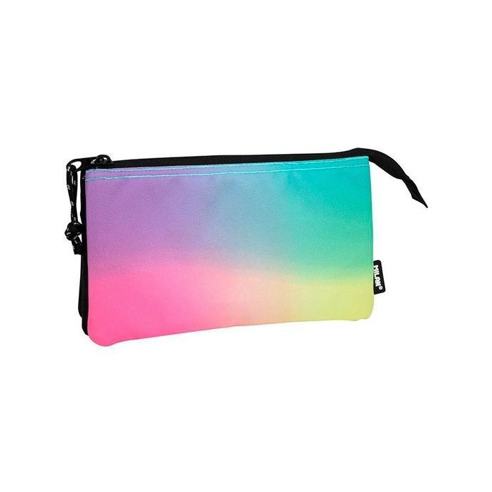 Milan Estuche Portatodo 5 Compartimentos Sunset Negro - Tejido Ripstop, 22x12x4 cm Milan Estuche Portatodo 5 Compartimentos Sunset Negro - Tejido Ripstop, 22x12x4 cm