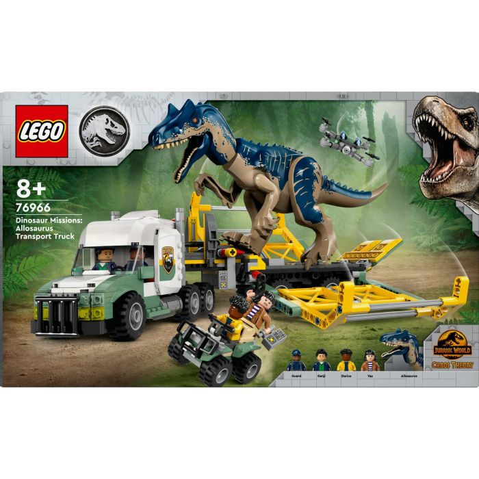 LEGO 76966 Jurassic World Dinosaurier-Missionen: Allosaurus-Transporter, Set de Construcción de Dinosaurios 11