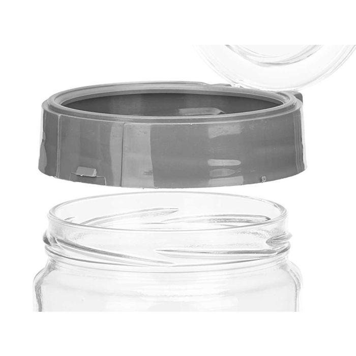 Bote Tapa 660Ml Gris Vivalto 9X15CM (12 Unidades) 3 Bote Tapa 660Ml Gris Vivalto 9X15CM (12 Unidades) 3