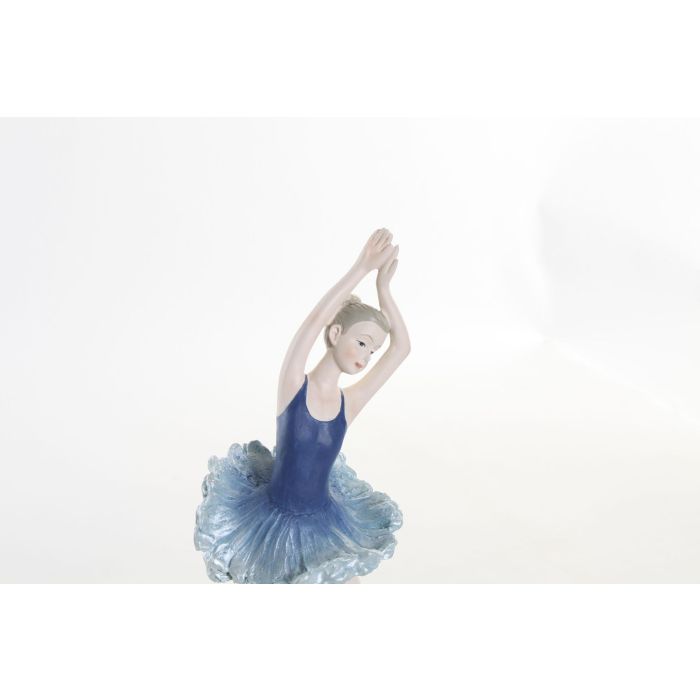DKD Home Decor Figura Decorativa Romántica Bailarina de Resina Azul | Medidas: 6 (L) x 11 (A) x 23 (Al) cm 1 DKD Home Decor Figura Decorativa Romántica Bailarina de Resina Azul | Medidas: 6 (L) x 11 (A) x 23 (Al) cm 1