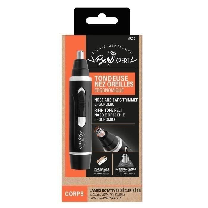 Franck Provost 0579 Recortador de Nariz y Orejas Barb'Xpert Cuchillas Seguras Acero Inoxidable Alimentado por Batería Negro Franck Provost 0579 Recortador de Nariz y Orejas Barb'Xpert Cuchillas Seguras Acero Inoxidable Alimentado por Batería Negro