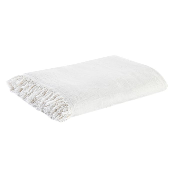 Plaid Scandi DKD Home Decor Blanco 250 x 150 cm (2 Unidades) 1 Plaid Scandi DKD Home Decor Blanco 250 x 150 cm (2 Unidades) 1