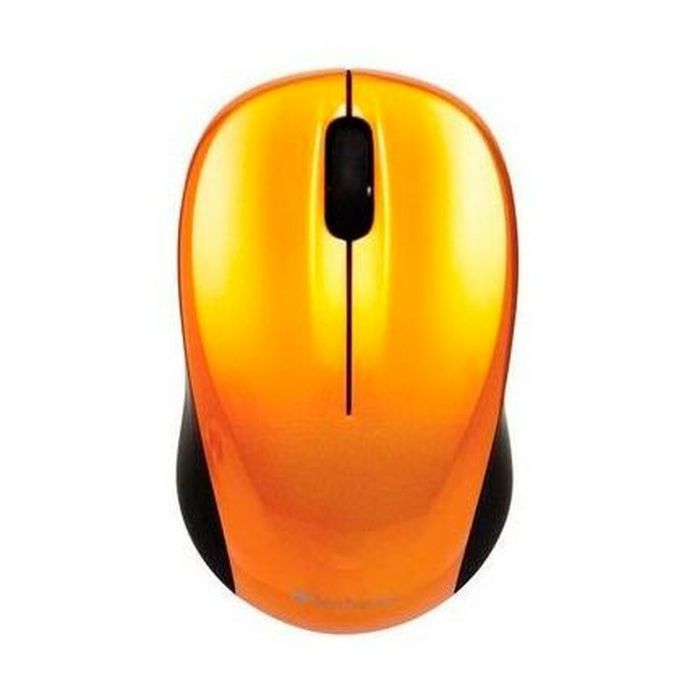 Ratón Inalámbrico Verbatim GO NANO Negro Naranja 1600 dpi (4 Unidades) 1