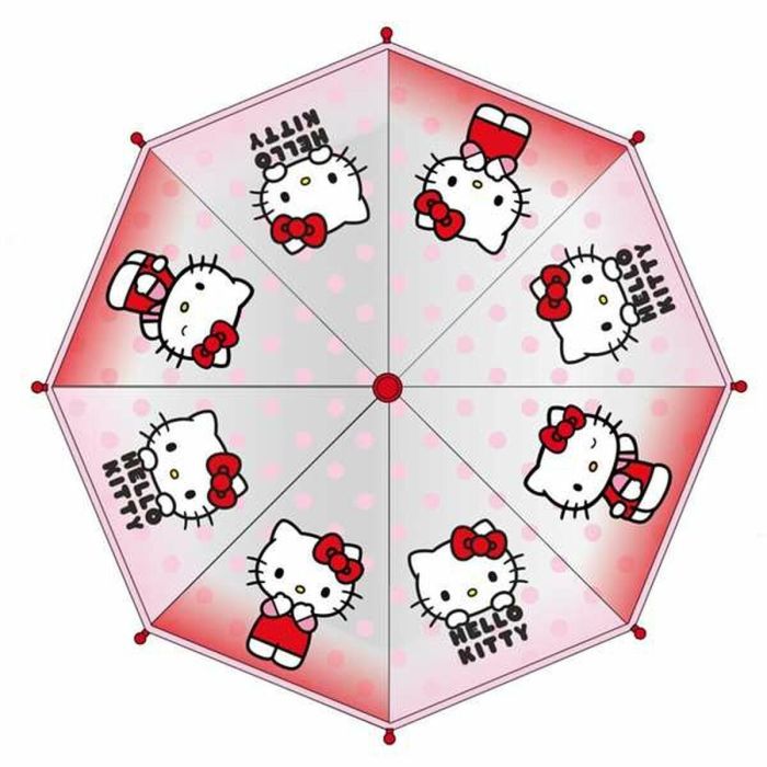 Cerdá Paraguas Manual de Burbuja Poe Hello Kitty de 45 cm Rosa para Niñas, Edad Mínima 3 Años 11
