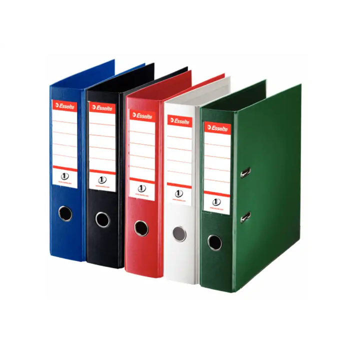Esselte N 1 Archivador de Palanca Din A4 Lomo 75 mm Carton Forrado Rojo 7
