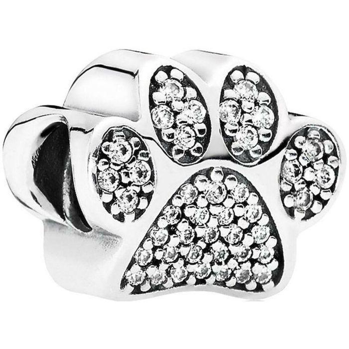 Abalorio Mujer Pandora SPARKLING PAW PRINT & HEART 1