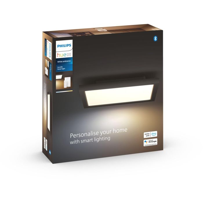 Philips Hue White Ambiance Aurelle Panelleuchte 30x30 Schw inkl DS 2