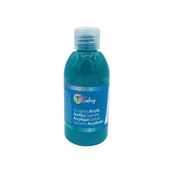 Pintura Acrilica Tcolors 250 Ml (Botella) Verde Oscuro