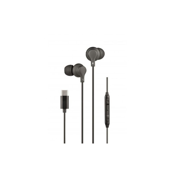 Auriculares Intrauditivos Daewoo DW2015/ con Micrófono/ USB Tipo-C/ Negros