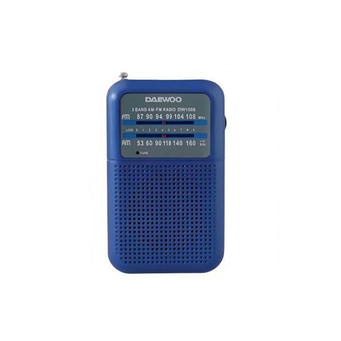 Radio Portátil Daewoo DW1008/ Azul