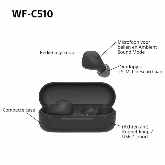 Auriculares Sony WF-C510 Negro 19