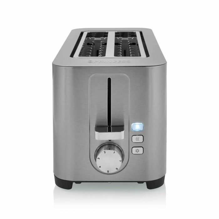Princess 142402 Tostadora de Pan 1400W, Acero Inoxidable, 2 Ranuras Largas, 7 Niveles, Descongelar y Recalentar 3 Princess 142402 Tostadora de Pan 1400W, Acero Inoxidable, 2 Ranuras Largas, 7 Niveles, Descongelar y Recalentar 3