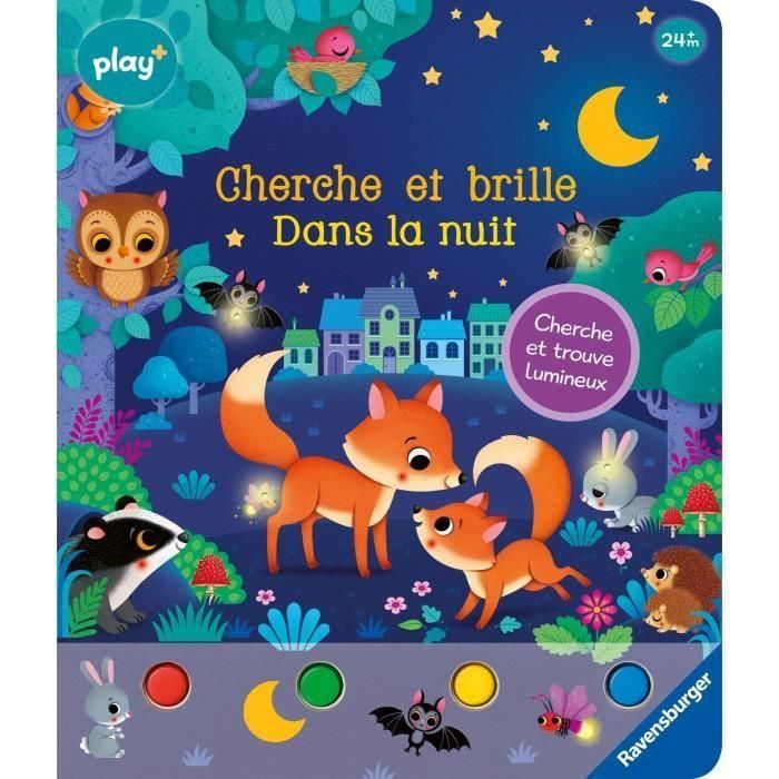 Ravensburger - Play + - Libro Busca y brilla - En la noche - 13099025 4 Ravensburger - Play + - Libro Busca y brilla - En la noche - 13099025 4
