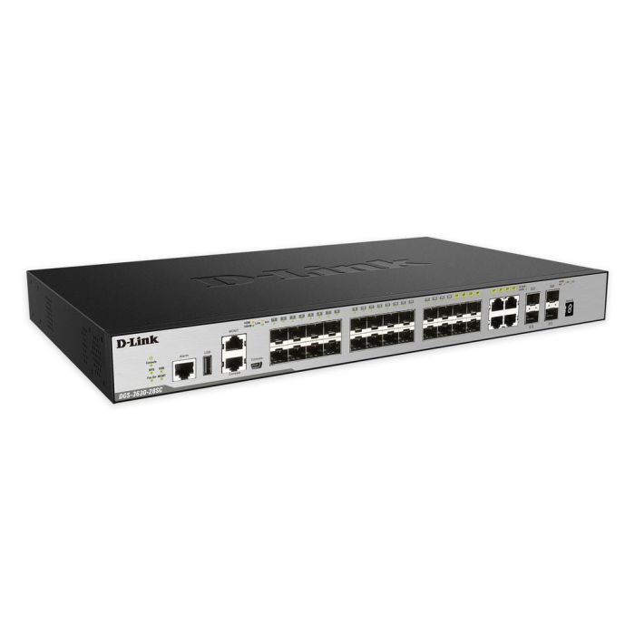 D-Link Switch DGS-3630-28SC Gestionado L3 Apilable Rack 28 Puertos Gigabit SFP y 10G SFP+ 1