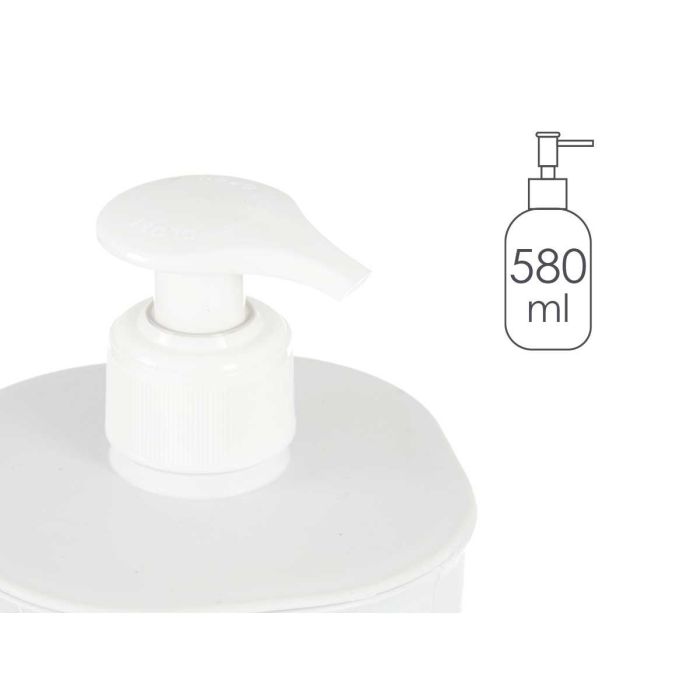Dosificador plástico para baño 580 ml blanco Berilo 9x16.5x9 cm (36 Unidades) 3 Dosificador plástico para baño 580 ml blanco Berilo 9x16.5x9 cm (36 Unidades) 3