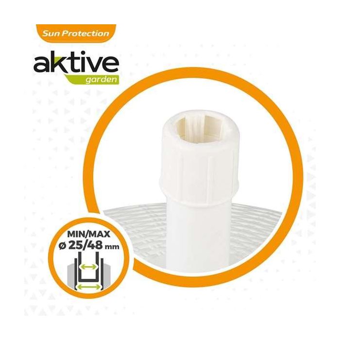 Soporte parasol poliresina blanca 30 kgs tubo 4,8 cm d58x35 cm 5 Soporte parasol poliresina blanca 30 kgs tubo 4,8 cm d58x35 cm 5