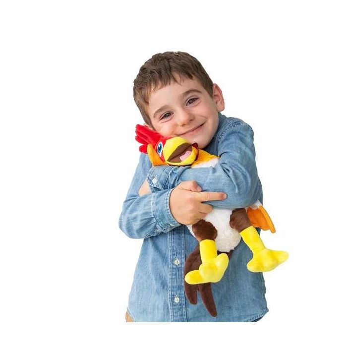 Peluche musical gallo bartolito de la granja de zenón 13x17x34 cm 2 Peluche musical gallo bartolito de la granja de zenón 13x17x34 cm 2