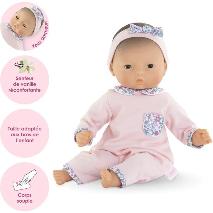 Corolle Muñeca Bebé Mila de Peluche 30 cm - A Partir de 18 Meses - COR1747725541682