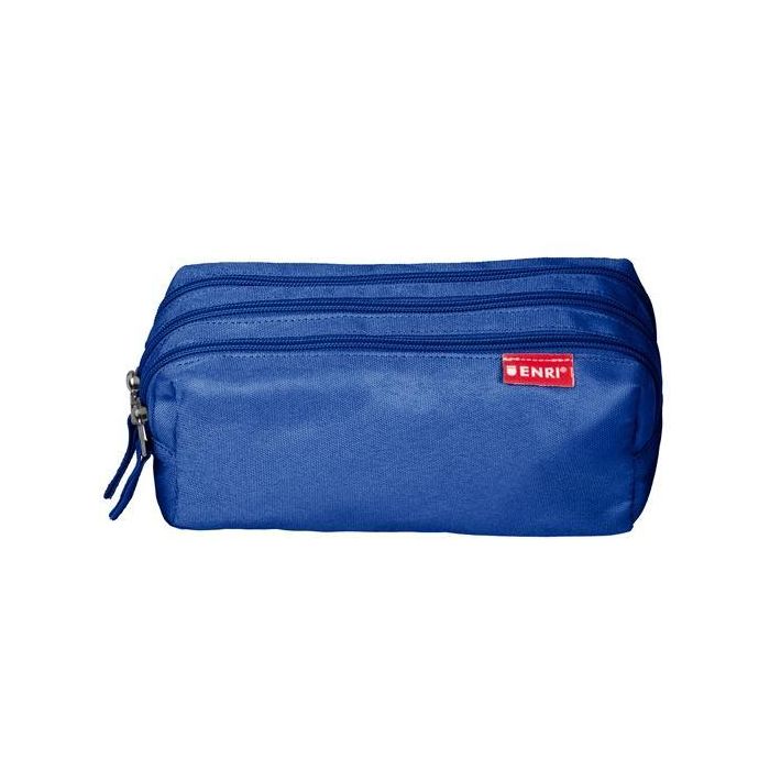 Enri Estuche 3 Cremalleras Poliéster Azul (5 Unidades) (5 Unidades)