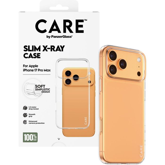 PanzerGlass CARE X-Ray Soft Basic Funda Transparente para iPhone 17 Pro Max 4