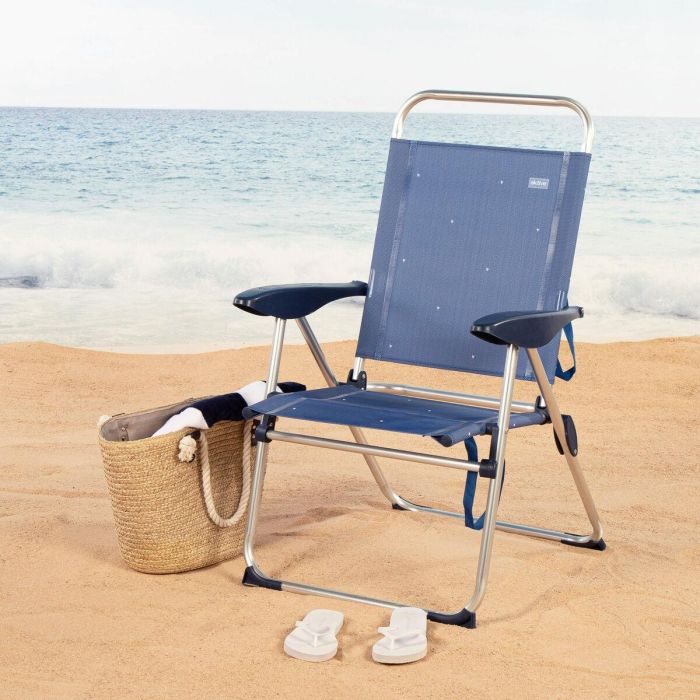 Silla de Playa Aktive 48 x 100 x 60 cm (2 Unidades) 5 Silla de Playa Aktive 48 x 100 x 60 cm (2 Unidades) 5