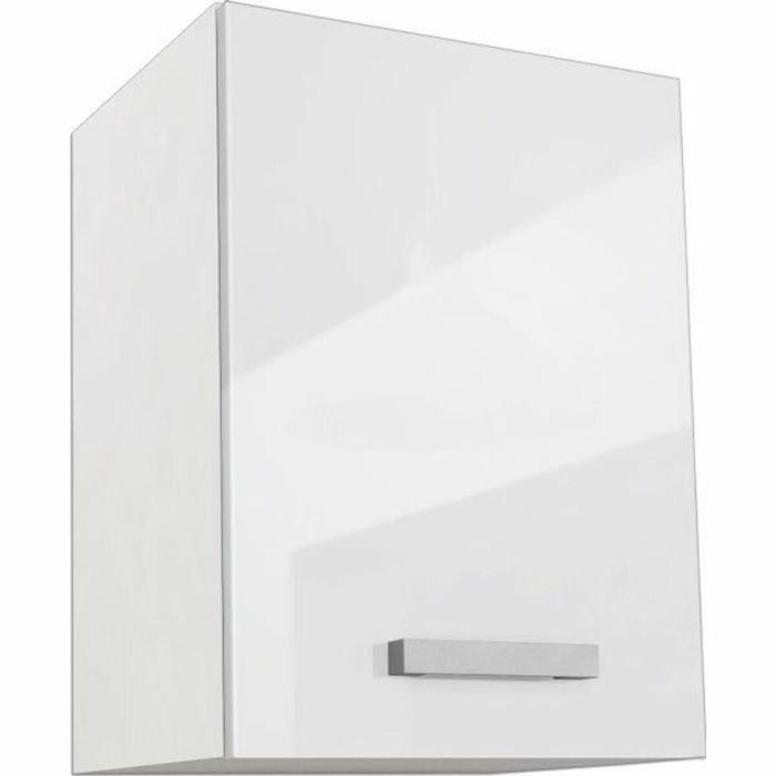 Start Armario alto de cocina Blanco brillante, 1 puerta y 1 estante, L 40 x P 33 x H 55 cm, fabricado en Francia. 0 Start Armario alto de cocina Blanco brillante, 1 puerta y 1 estante, L 40 x P 33 x H 55 cm, fabricado en Francia. 0