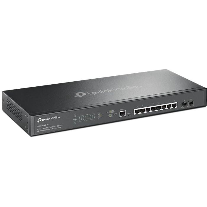Omada SG3210XHP-M2 Switch Gestionado PoE+ 8 Puertos Multi-Gigabit 2.5G para WiFi 6, 2 SFP+ 10G, 240W, Red Omada SDN 1 Omada SG3210XHP-M2 Switch Gestionado PoE+ 8 Puertos Multi-Gigabit 2.5G para WiFi 6, 2 SFP+ 10G, 240W, Red Omada SDN 1