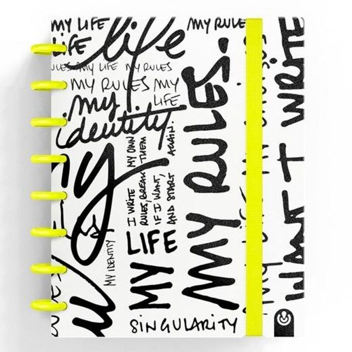 Cuaderno de Notas Carchivo INGENIOX EDIT MY LIFE Amarillo A5 80 Hojas (2 Unidades) 1