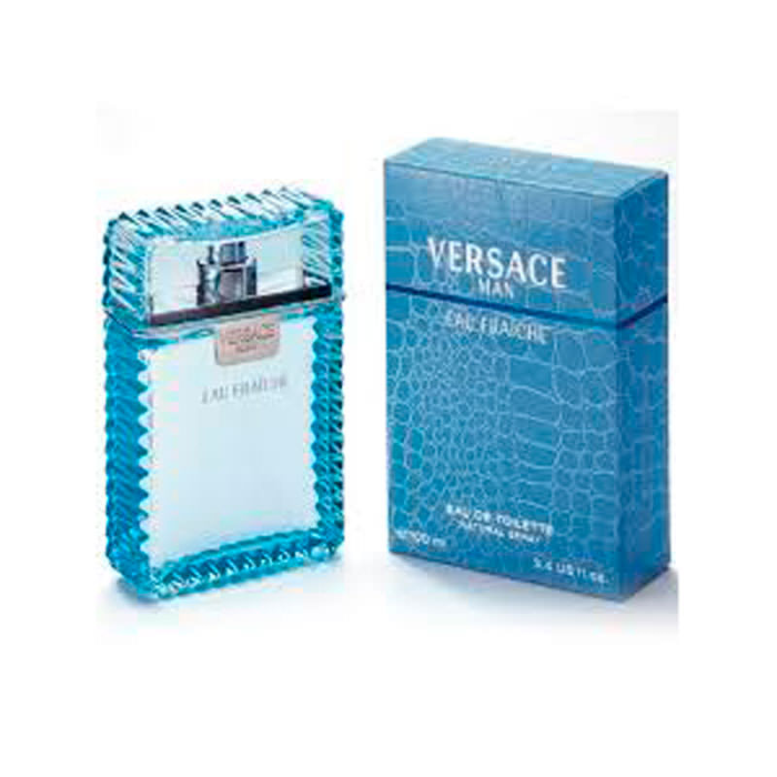 Versace Man Eau Fraiche Eau de Toilette Amaderada Acuática 100 ml Vaporizador