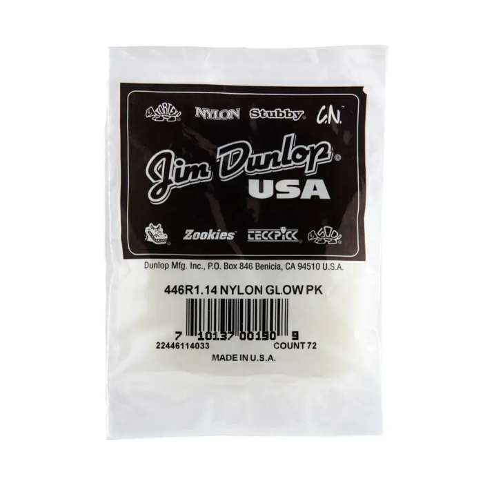 Dunlop Pack 72 Púas Nylon Glow Standard - 1,14 Mm 3