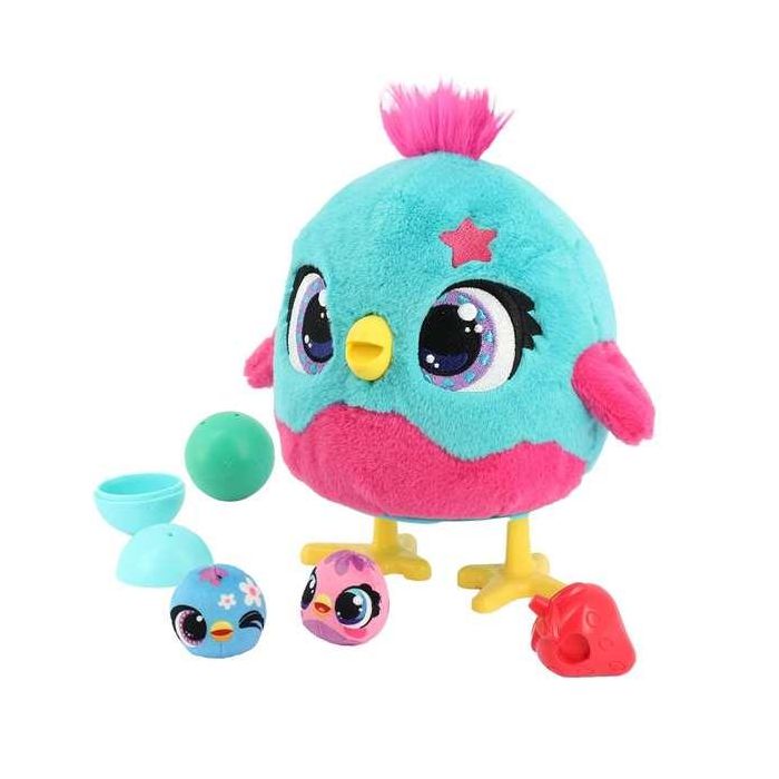 Peluche interactivo funtasy family - chick-a-boo. la mamá gallina que incuba los huevos. incluye accesorios. 15x18x18 cm 7