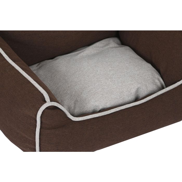 DKD Home Decor Cama Mascota Azul Marron Gris Set de 3 61 x 34 x 72 cm 1