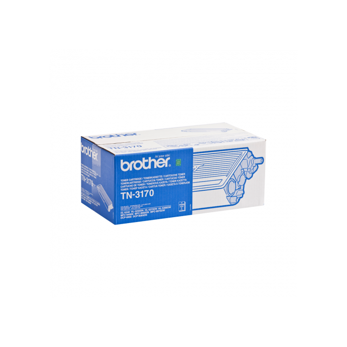 Brother TN3170 Tóner Negro Original para HL-5250DNHY, HL-5240L, DCP-8060, HL-5250DN, HL-5270DN, HL-5270DN2LT, DCP-8065DN, HL-5280DW, MFC-8460N, MFC-8860DN, MFC-8870DW 1