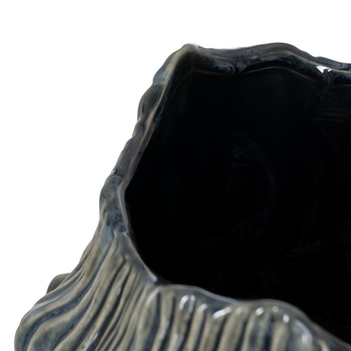 Jarrón Azul Cerámica Decoración 26 X 26 X 31,50 cm