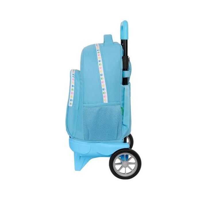 Mochila Escolar con Ruedas Benetton Spring Azul cielo 33 X 45 X 22 cm 2 Mochila Escolar con Ruedas Benetton Spring Azul cielo 33 X 45 X 22 cm 2