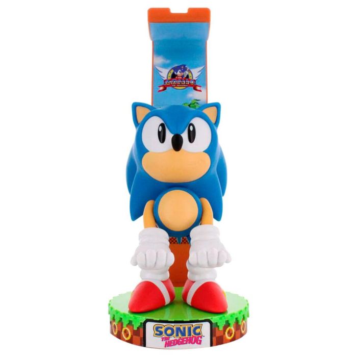 EXQUISITE GAMING Cable Guy Sonic the Hedgehog Soporte de sujeción para mandos y móvil, figura de 20cm 0 EXQUISITE GAMING Cable Guy Sonic the Hedgehog Soporte de sujeción para mandos y móvil, figura de 20cm 0
