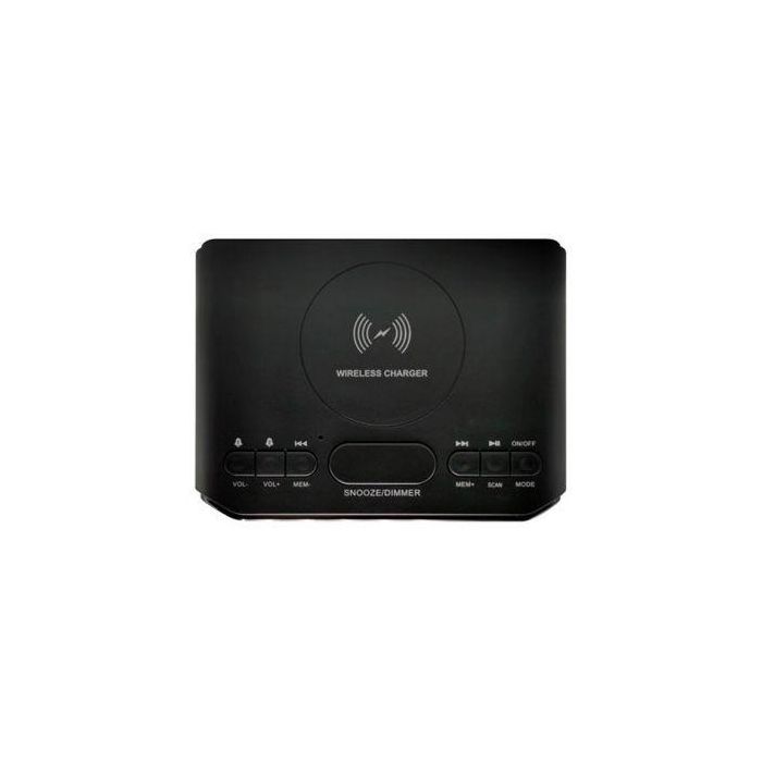 Despertador Sunstech FRD50BTWC/ Radio FM/ Base de carga Inalámbrica 2