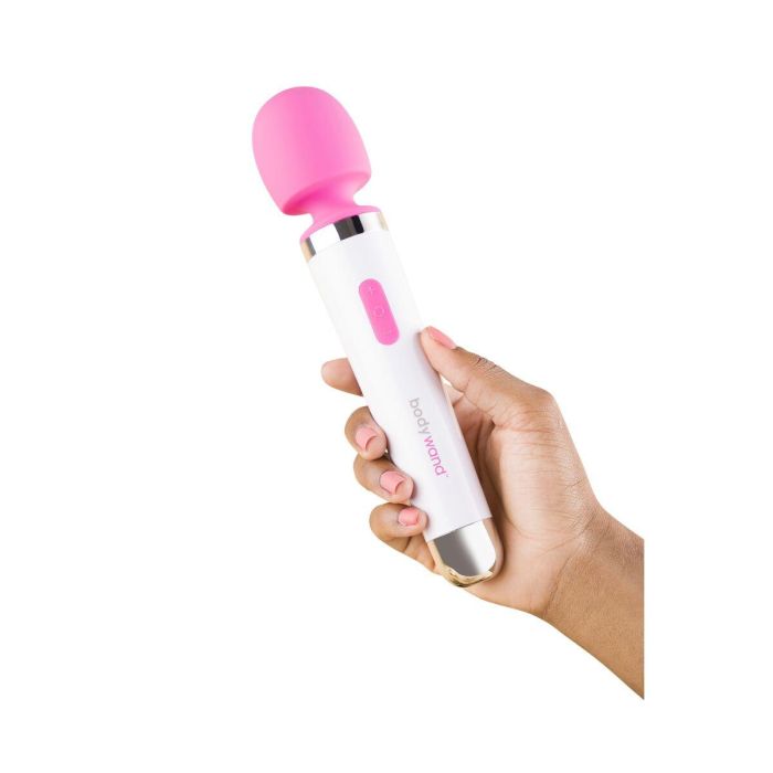 Vibrador Aqua Mini Blanco y Rosa Bodywand BW122 Rosa 1